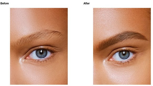 Maybelline Brow Drama Shaping Chalk Powder stap voor stap vóór afbeelding 1