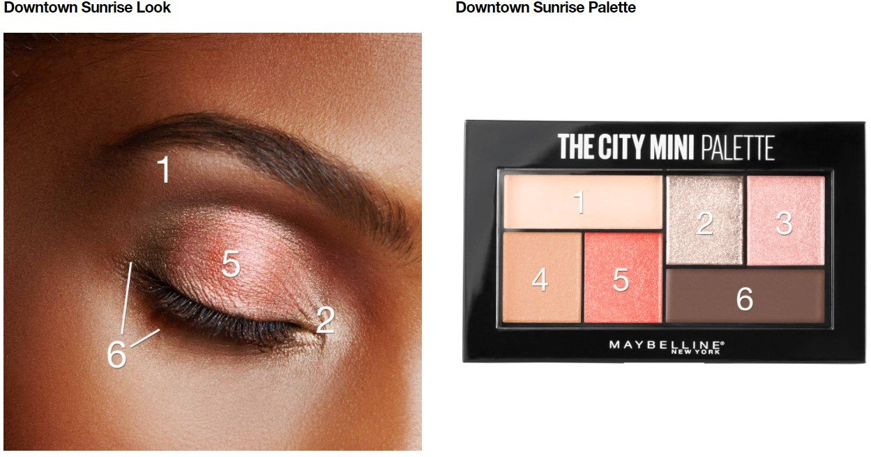 Maybelline City Mini palettes voting Eye macro downtown sunrise