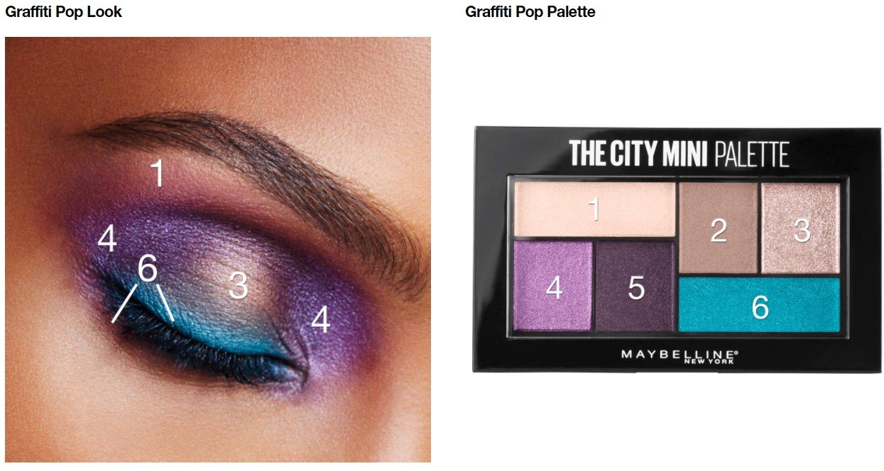 Maybelline City Mini palettes voting Eye macro graffiti pop